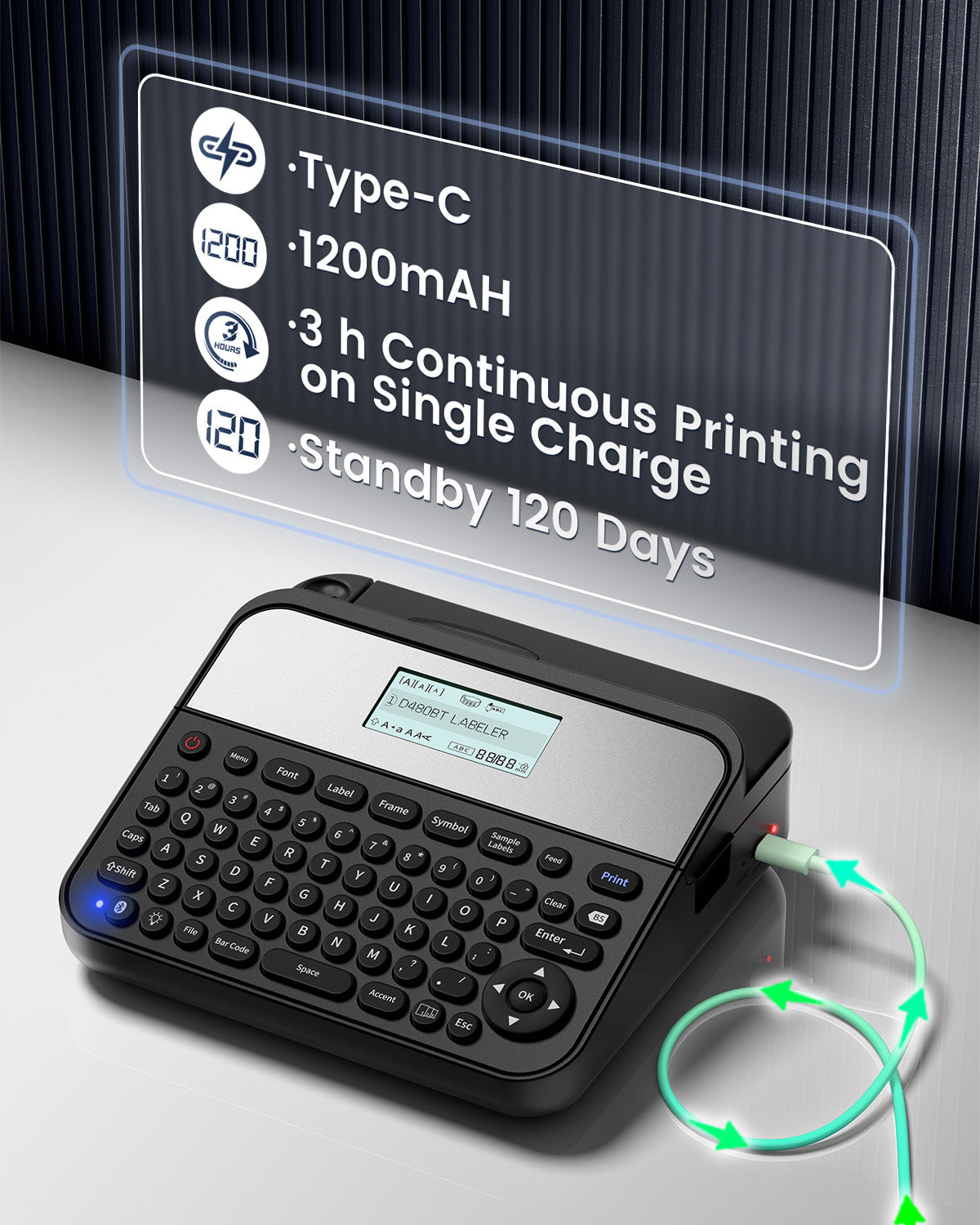 EazeID D480BT Label Maker