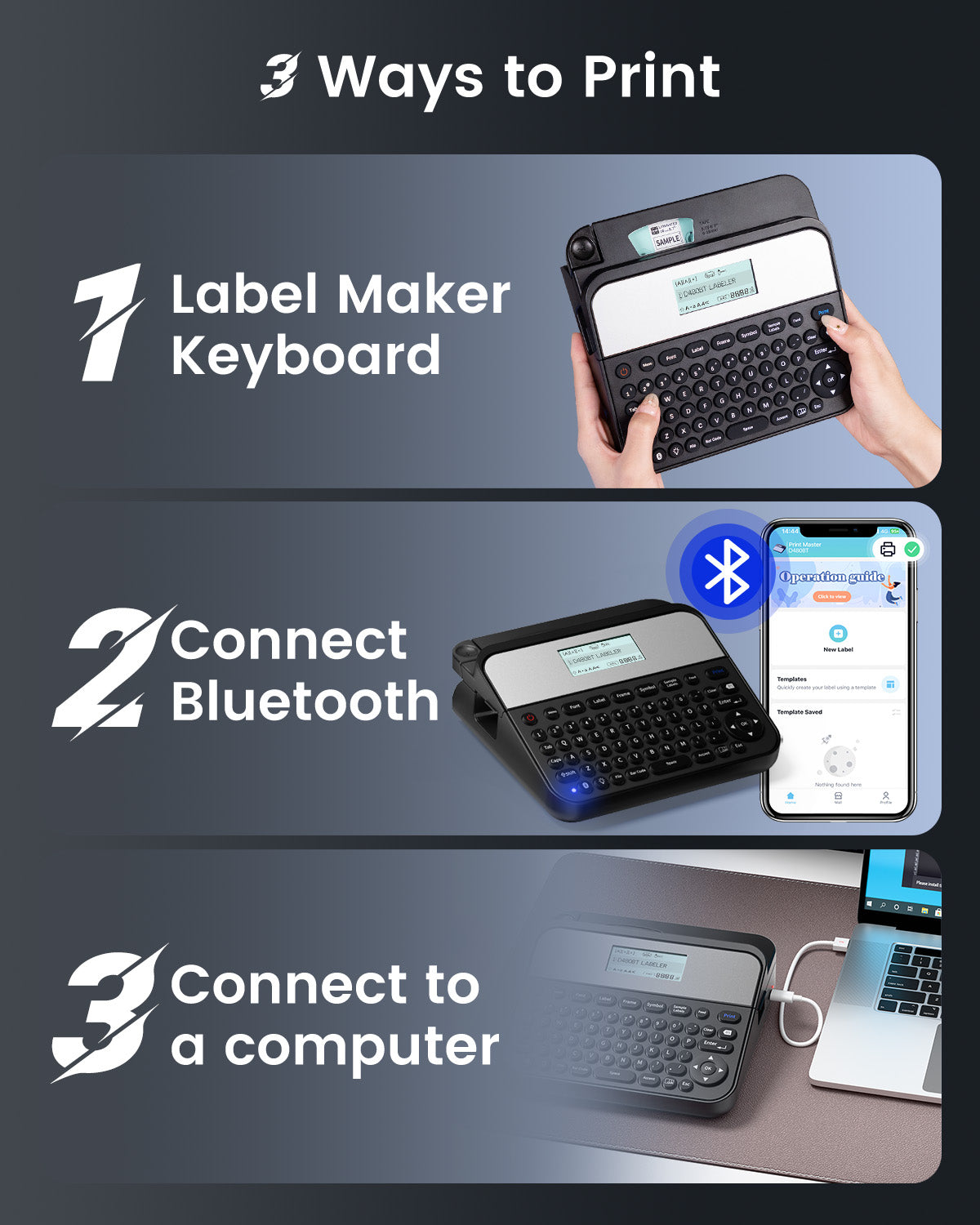 EazeID D480BT Label Maker