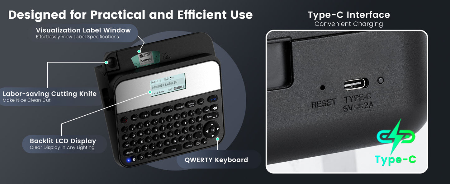EazeID D480BT Label Maker