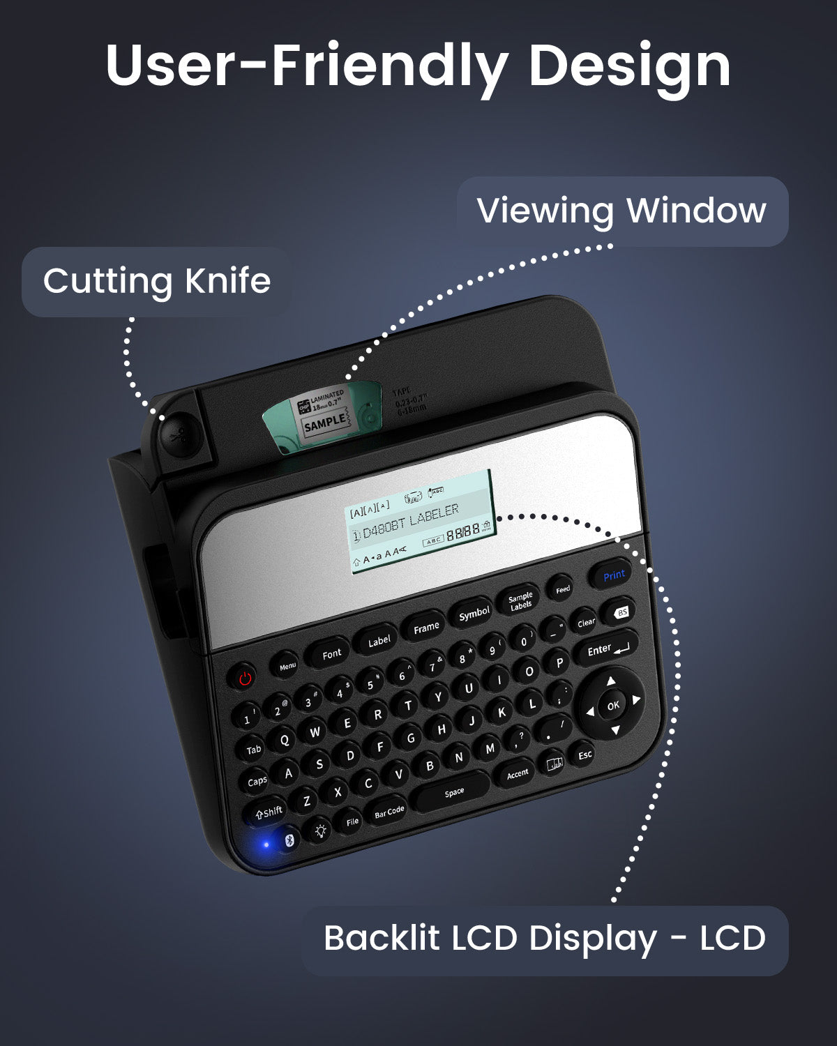 EazeID D480BT Label Maker