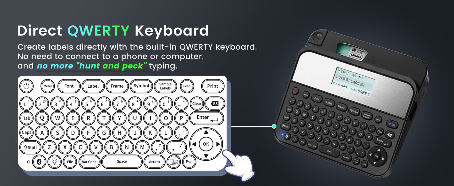 EazeID D480BT Label Maker
