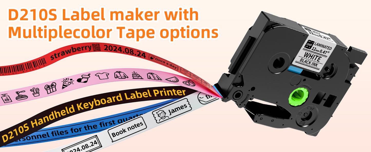 EazeID D210S Label Maker Machine with Tapes