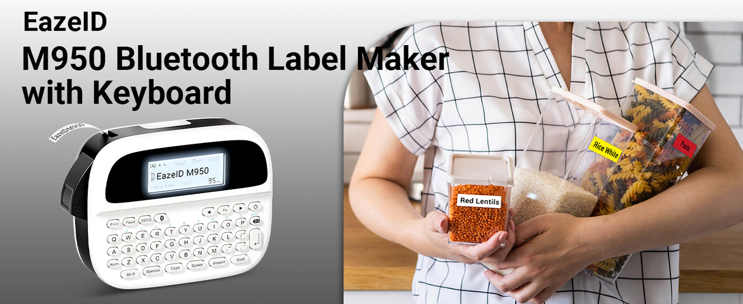 EazeID M950 Label Maker Machine with-Tape