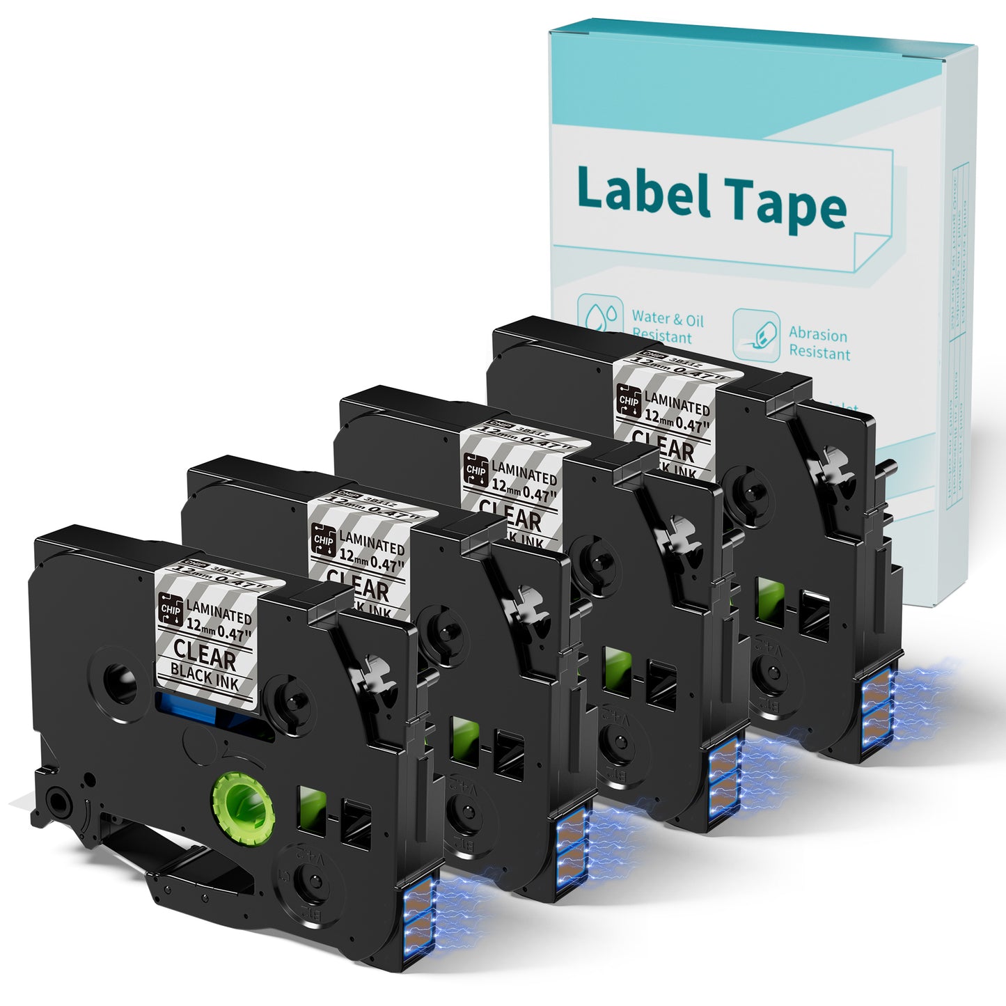 EazeID BZ 12mm 0.47 Laminated Label Tape