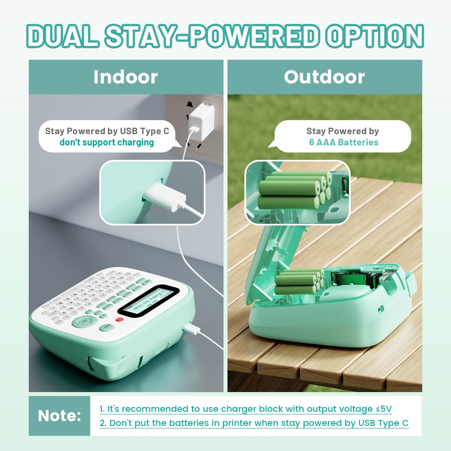 EazeID Label Maker Waterproof-Labels, Desktop Label Maker for Kids, D210S Handheld Labeler Machine with Tape-12mm 0.47 Laminated White, Multiple Symbols for Home Office School Kids Teachers Gifts